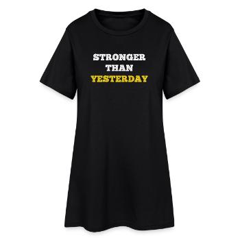 Motivation à la salle de sport - Robe T-shirt Femme - noir - Devant