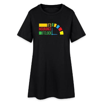Agent d’assurance drôle, c’est l’heure de l’assurance - Robe T-shirt Femme - noir - Devant