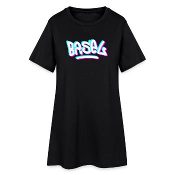 Graffiti de la journée de Bâle - Robe T-shirt Femme - noir - Devant