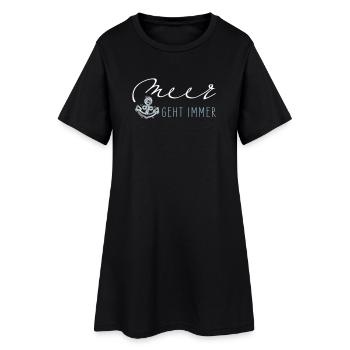 Sea always goes - Women’s T-Shirt Dress - black - Front