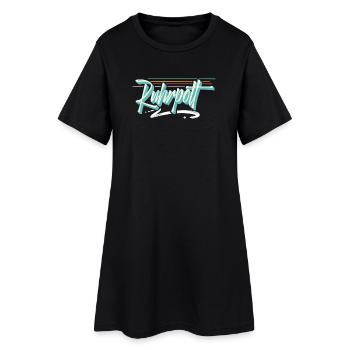 Ruhrpott - Frauen T-Shirt-Kleid - Schwarz - Vorne