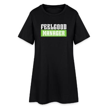 Feelgood manager tshirt vert noir - Robe T-shirt Femme - noir - Devant