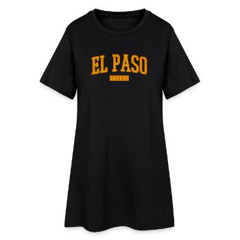 El Paso, Texas, Vintage Western - Robe T-shirt Femme - noir - Devant