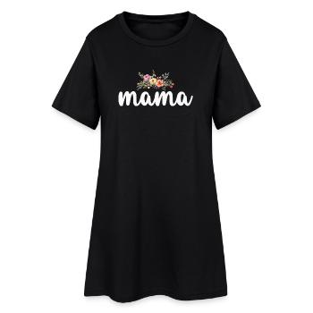 Maman Maman - Robe T-shirt Femme - noir - Devant