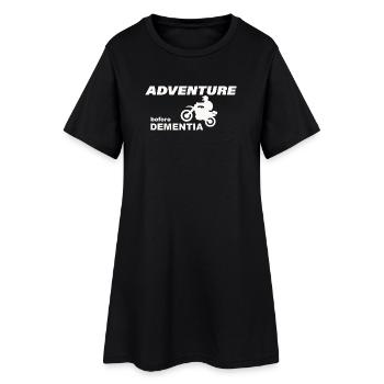 AVENTURE À MOTO - Robe T-shirt Femme - noir - Devant