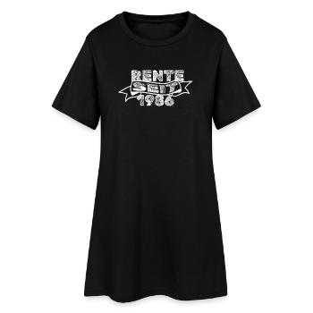 Pension 1986 - Robe T-shirt Femme - noir - Devant