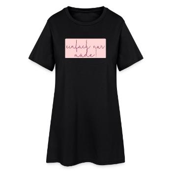 MÜDE MAMA - MUTTERTAG - Frauen T-Shirt-Kleid - Schwarz - Vorne