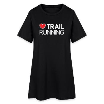 J’adore le trail running - Robe T-shirt Femme - noir - Devant