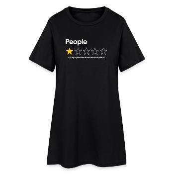 People – 1 Star Review | Nightmare - Women’s T-Shirt Dress - black - Front