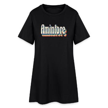Vintage rétro Amintore T-Shirt cadeau T-Shirt - Robe T-shirt Femme - noir - Devant