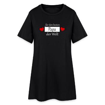 Fête des pères 2026 cadeau Papa Papa Meilleur Papa Jamais - Robe T-shirt Femme - noir - Devant