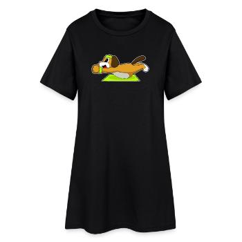 Dressage abdominal canin Bodybuilding - Robe T-shirt Femme - noir - Devant
