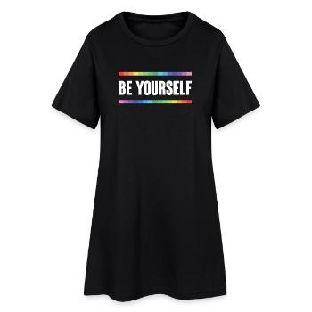LGBTQ Pride Month - Be Yourself - Women’s T-Shirt Dress - black - Front