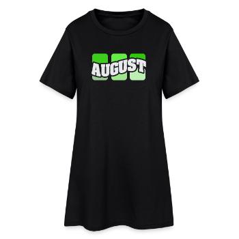 Nom August - Robe T-shirt Femme - noir - Devant