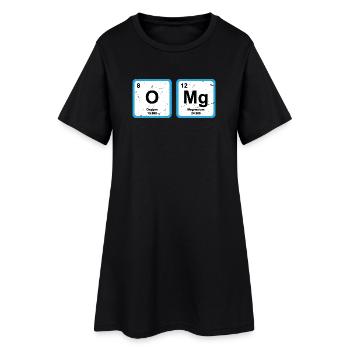 Periodic Table OMG The Element of Surprise Science - Women’s T-Shirt Dress - black - Front
