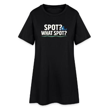 Endroit secret pour la pêche – ne demandez pas - Robe T-shirt Femme - noir - Devant