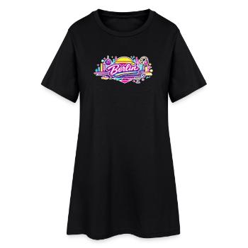 Berlin - Frauen T-Shirt-Kleid - Schwarz - Vorne