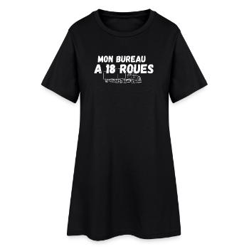 Mon Bureau A 18-Roues - Robe T-shirt Femme - noir - Devant
