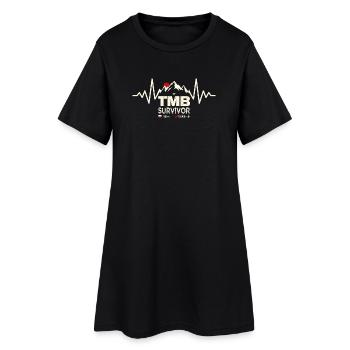 TMB Survivor Tour du Mont-Blanc Randonnée Trek - Robe T-shirt Femme - noir - Devant
