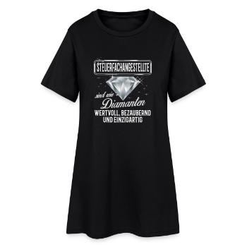 STEUERFACHANGESTELLTE -DM - Frauen T-Shirt-Kleid - Schwarz - Vorne