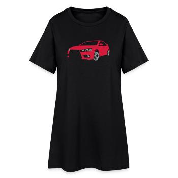 voiture de sport - Robe T-shirt Femme - noir - Devant