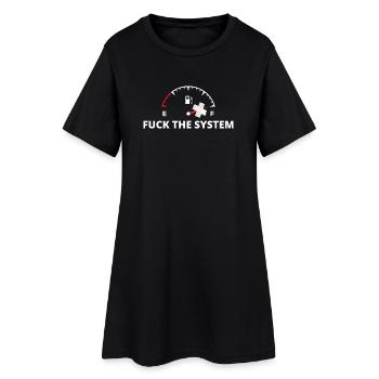 Impression anti-système de la jauge rebelle - Robe T-shirt Femme - noir - Devant