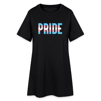 Mois de la fierté LGBT - Fierté trans - Robe T-shirt Femme - noir - Devant