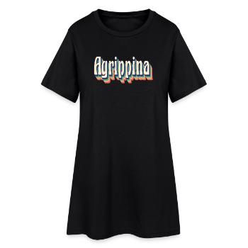 Vintage rétro Agrippina T-Shirt cadeau T-Shirt - Robe T-shirt Femme - noir - Devant