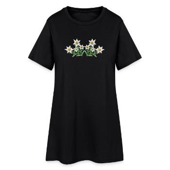 Edelweiss - Robe T-shirt Femme - noir - Devant