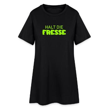 Tais-toi - Diction cool - Robe T-shirt Femme - noir - Devant