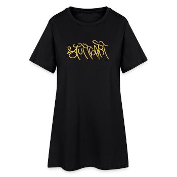 Souvenir créatif de Stuttgart - Robe T-shirt Femme - noir - Devant