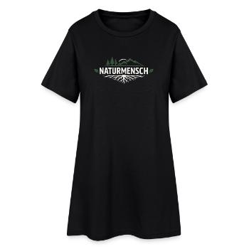 Nature Man – Design d’Expression Amoureux de la Nature - Robe T-shirt Femme - noir - Devant