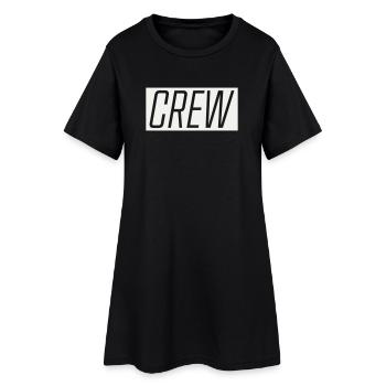 Équipage - Robe T-shirt Femme - noir - Devant