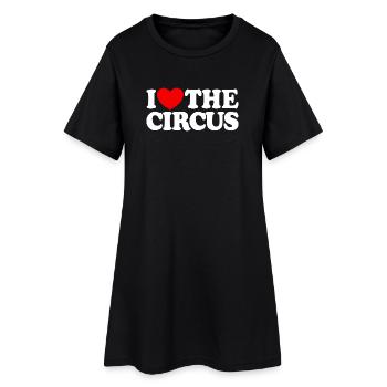 J’adore le cirque - Robe T-shirt Femme - noir - Devant