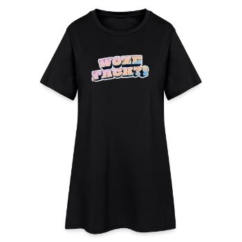 Wow Face Pastel Graffiti Style - Robe T-shirt Femme - noir - Devant