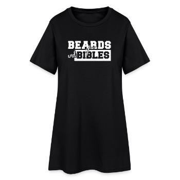 Beards and Bibles Cross Emblem - Women’s T-Shirt Dress - black - Front
