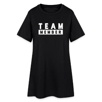 Team Member - Women’s T-Shirt Dress - black - Front