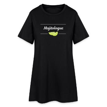 Mojitologue - Robe T-shirt Femme - noir - Devant