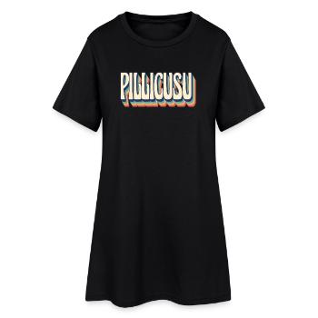 T-Shirt Sicilia pillicusu T-Shirt Geschenkidee - Frauen T-Shirt-Kleid - Schwarz - Vorne