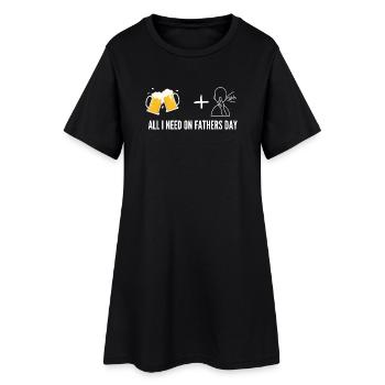 T-shirt drôle pour la fête des pères – Bière+Repos – Cadeau - Robe T-shirt Femme - noir - Devant