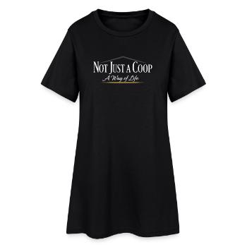 Poulets dans le jardin Style de vie poulet - Robe T-shirt Femme - noir - Devant