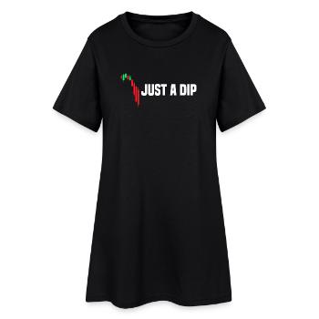 Juste une baisse du marché boursier - Robe T-shirt Femme - noir - Devant