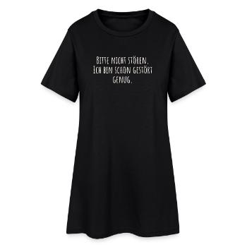 Merci de ne pas déranger. Je suis déjà assez perturbé comme ça. - Robe T-shirt Femme - noir - Devant