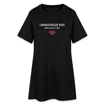Vampiric Romantic Romance Goth Dark - Women’s T-Shirt Dress - black - Front