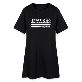 Maçon - Robe T-shirt Femme - noir - Devant