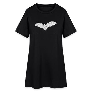 Vol nocturne de chauves-souris à titre d’illustration - Robe T-shirt Femme - noir - Devant