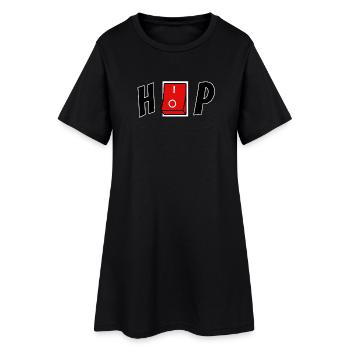 Hip hop - Robe T-shirt Femme - noir - Devant