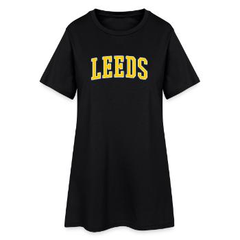Lettrage du Leeds College - Robe T-shirt Femme - noir - Devant