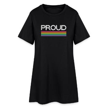 Pride Month LGBT - Proud! - Women’s T-Shirt Dress - black - Front