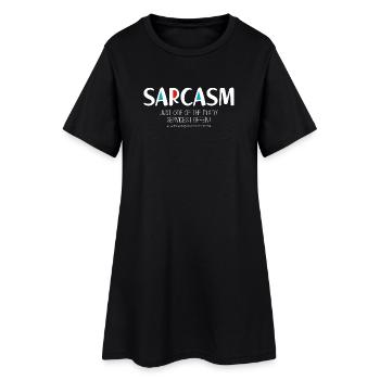 Sarcasm (dark) - Women’s T-Shirt Dress - black - Front
